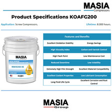 KOAFG200-330 Masia Compressors Lubricant - 330 gal