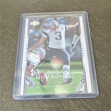 2007 Upper Deck Stephen Gostkowski New England Patriots NFL #109 Football Card