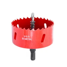 3 Inch (76Mm) Industrial HSS Bi-Metal Hole Saw - Hole Saw Kit with Arbor for Woo
