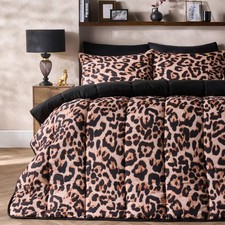 OHS Leopard Coverless Duvet & Pillowcase 10.5 Tog Bedding Set