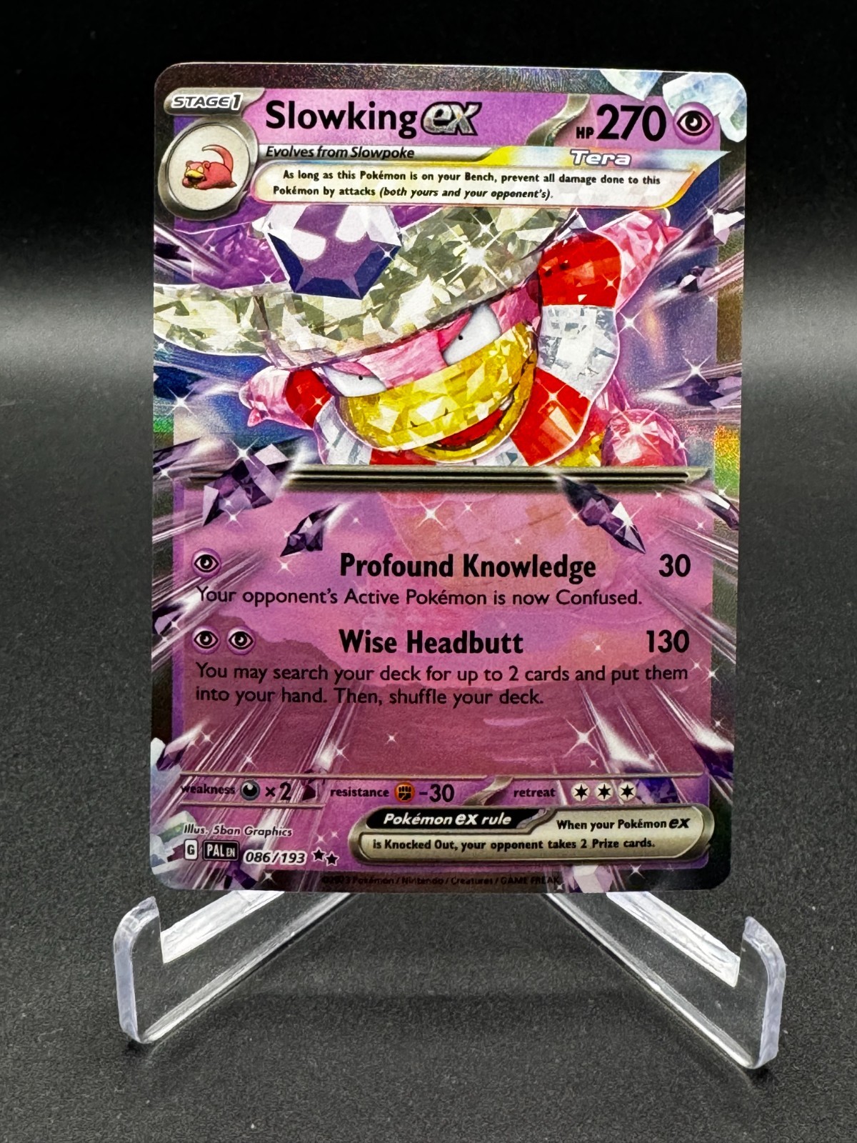 Pokemon Card Paldea Evolved Slowking EX 86/193