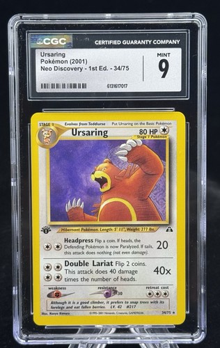 Ursaring (1st Edition) graded CGC 9 for sale on eBay