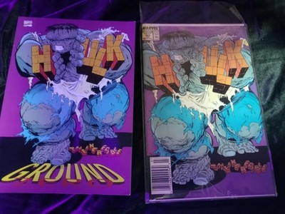 Incredible Hulk #345 and the ground zero set of two