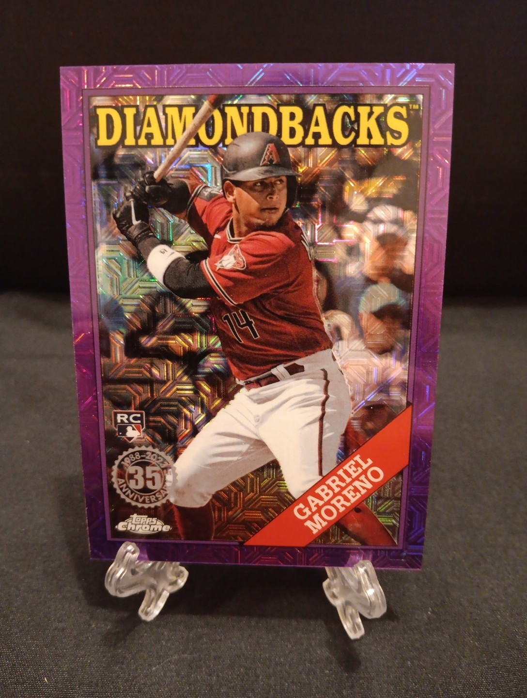 2023 Topps Update 1988 Silver Pack Mojo Gabriel Moreno  Purple Refractor /75 RC