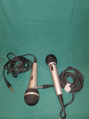 Microphone for Karaoke Black with 10 Foot Cable The Singing Machine Co ( 2 Mics 