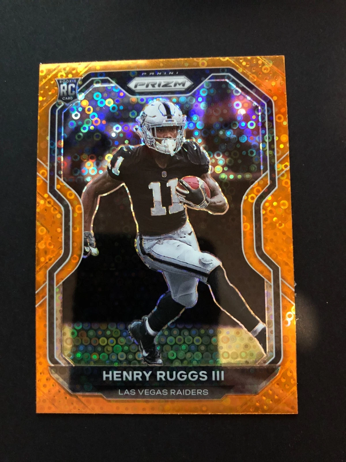 2020 Panini Prizm - Rookie Orange Disco Prizm #372 Henry Ruggs III (RC)