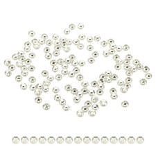 100PCS 3mm Silver Filled Spacer Beads for Jewelry Making