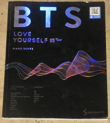 BTS Love Yourself  轉 Tear All 10 Songs Piano Score Notes &7 Popular Songs K Pop