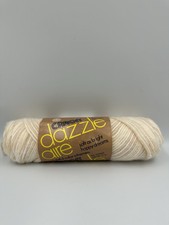 Caron Dazzleaire Yarn SANDS 2660 Beige White, 3 oz.