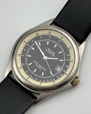 RARISSIMO OROLOGIO FUNZIONANTE Vintage Avia Mariner Tachimetro Quarzo Abito Data Uomo