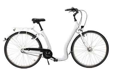 SPRICK 28 Zoll Fahrrad City Bike Damen 3 Gang Nabenschaltung Tiefeinsteiger Piano Weiss