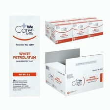 Dynarex White Petrolatum Petroleum Ointment 5g Packets Box of 144