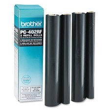 Brother PC402RF Black Thermal Transfer Ribbon 2/Pack 150 Page Yield