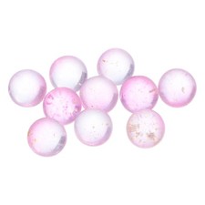 10-Pack Glass Marbles, 10MM Luminous Glass Ball for Fish Tank Pink
