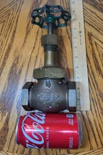 New Old Stock JENKINS BROS 1  1/4” Bronze Shut Off Gate Globe Valve 150