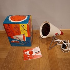 Philips Infraphil Lampe Wärmelampe Typ KL 7500 rot 50er 60er Jahre Vintage OVP