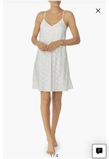 Kate Spade Women White Polka Dot Bridal Nightgown Large