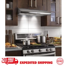 COS-5MU36 36" Delta Under Cabinet Range Hood LED Lights Stainless Steel Ducted