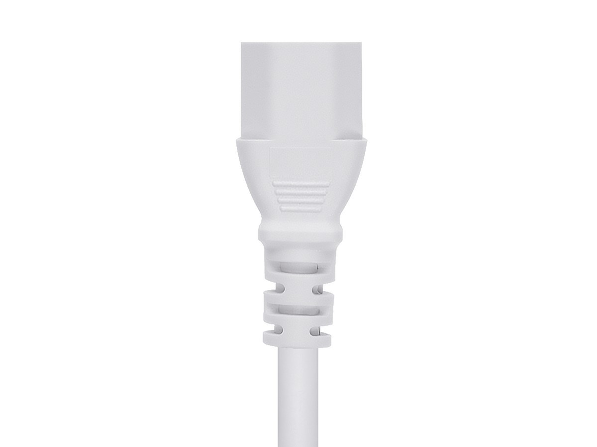 Monoprice Power Cord 6ft White 3-Prong For AC Adapter Laptop Monitor Projectors