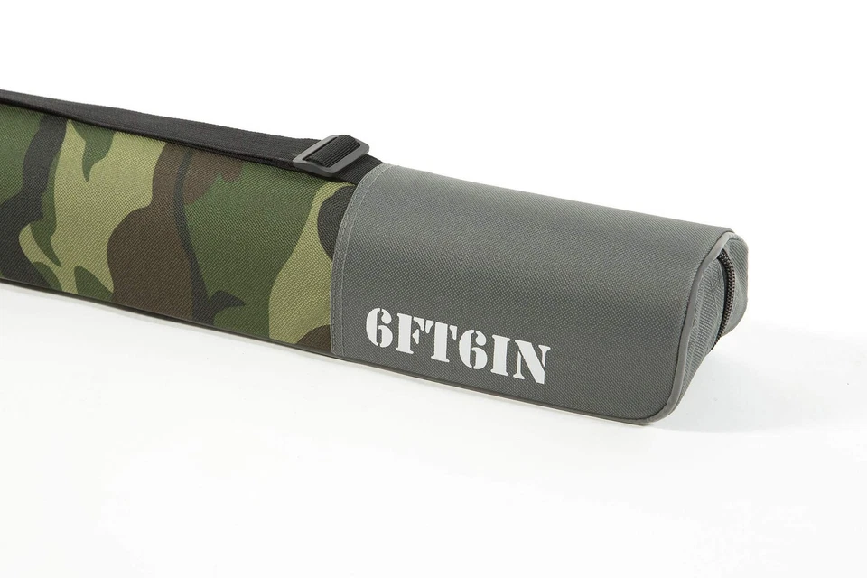 Estuche de varilla semi dura Abu Garcia 2 WOODLAND CAMO 6'6 Foto 3 de 4