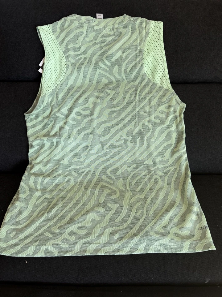 Camiseta sin mangas Adidas para mujer club de tenis verde lima talla XS nueva Foto 2 de 3