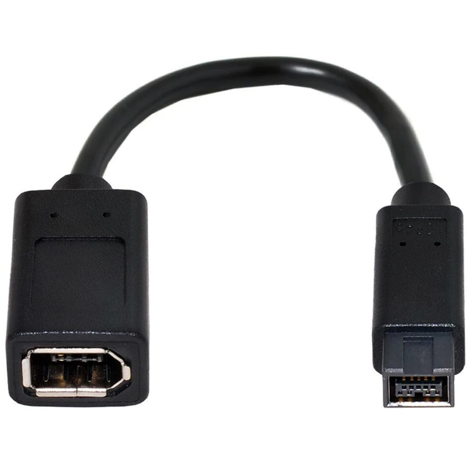 IEEE 1394 Cable 1394 6Pin Female to 1394b 9Pin Male Firewire 400 to 800 Cable - Image 4 of 4