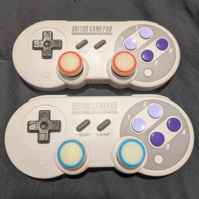 8BitDo SN30 Pro Gamepads - SNES Edition - Set of 2 - Discontinued and Rare