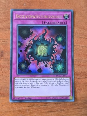 Yu-Gi-Oh! LCKC-DE047 Deckverwüstungsvirus Ultra Rare NM 1st