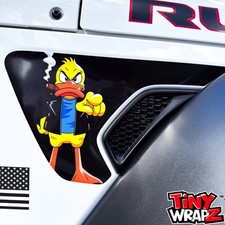Jeep Fender Vent Decals Pair Duck Off Fits 2018-2026 Wrangler Jl Gladiator
