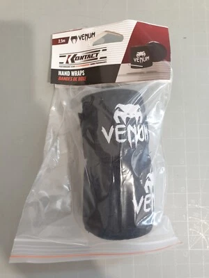 Venum Kontakt Boxbandagen (2.5m) Black (VENUM-0430-BLACK)