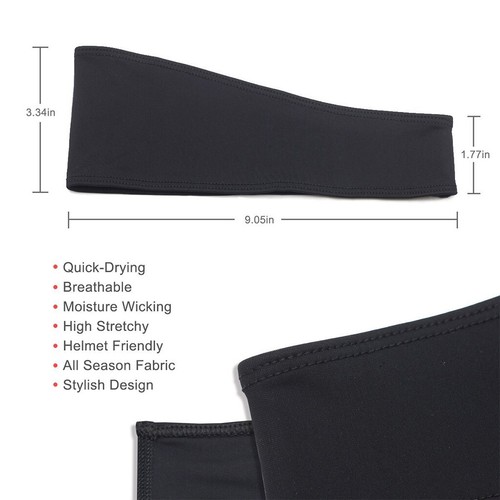 1/3PCS Women Men Headband Moisture Wicking Sport Sweatband Yoga Gym Fitness - Picture 6 of 16
