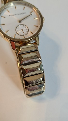 Orologio Rebecca Minkoff Movado Moment 36MM Bracciale a maglie piramidali BFFL oro - Foto 4 di 11