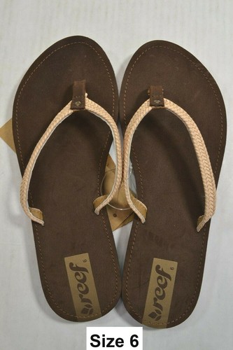 Sandalias tanga para mujer Reef DOWNTOWN TRUSS marrones con correa trenzada (D) - Imagen 4 de 11