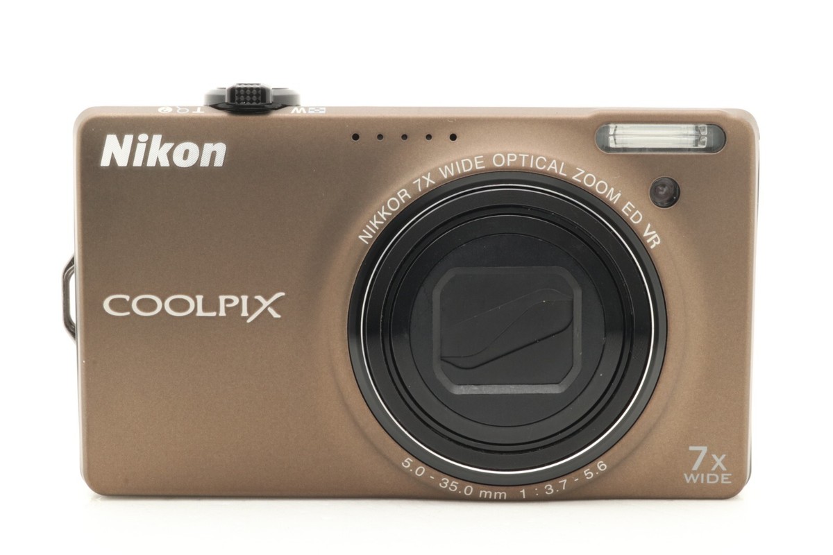 Nikon Coolpix S6000 Brown Compact Digital Camera in Box From