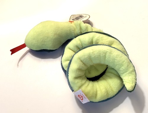 Vintage TY Beanie Baby Hissy the Snake Plush 1997 Original w/Tags & P.E. Pellets - Imagen 4 de 12