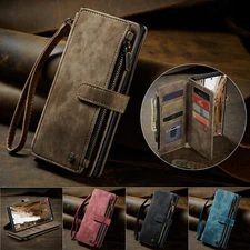 For Samsung S25 Ultra S24 FE S23 S22 S21 Note20 Magnetic Leather Wallet Case