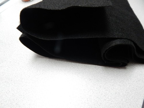 Negro 2 mm de espesor no absorbente Subwoofer Altavoz Caja Tela de Fieltro Auto Barco Artesanía - Imagen 3 de 4