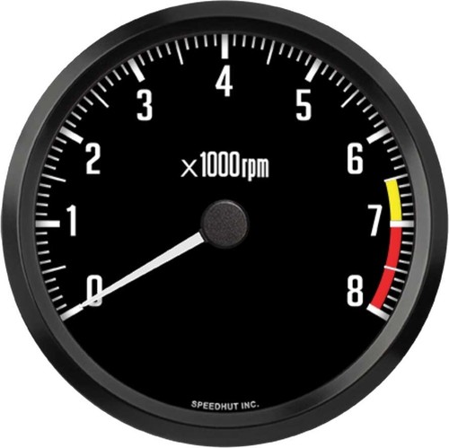 Speedhut 4-1/2" Classic Tachometer 8K RPM - JDM Datsun Z Design - Picture 1 of 4