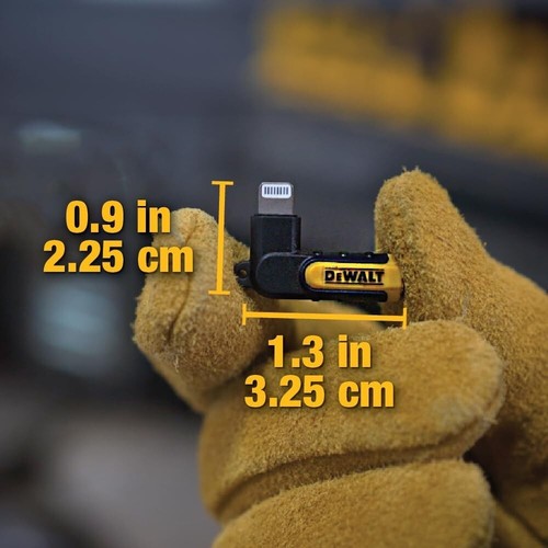 DEWALT 90° Audio Adapter for Lightning 190 9037 DW2 ** FREE SHIPPING ** - 第 5/9 張圖片