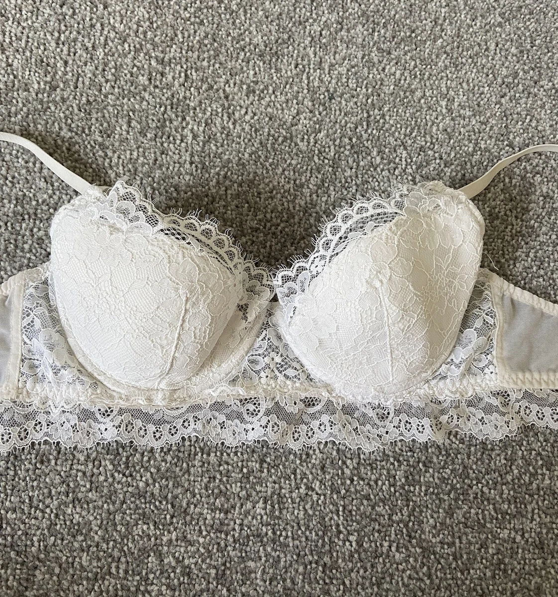 H&m white clearance bralette