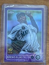 2015 Topps Chrome Purple Refractor #20 Roenis Elias 221/250 Seattle Mariners