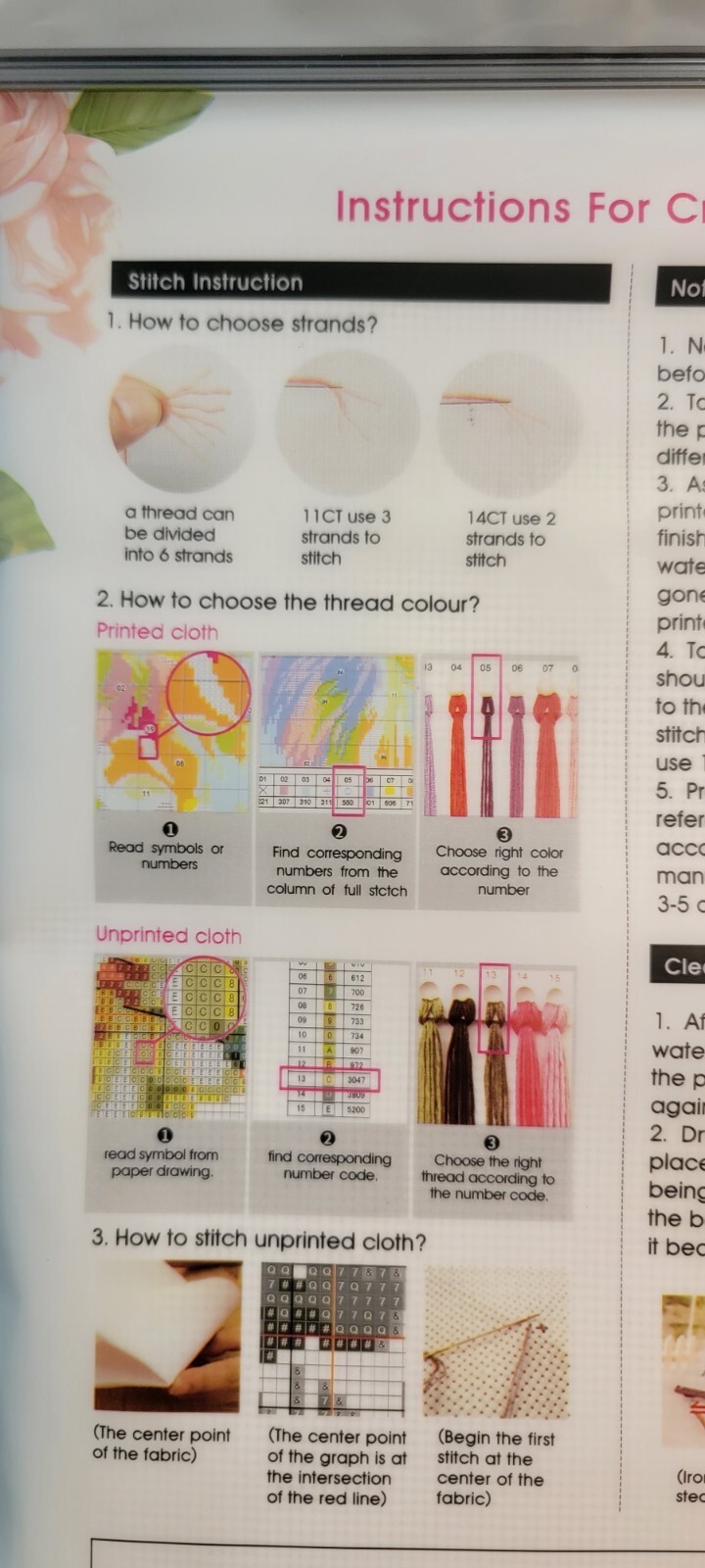 New Captain Crafts Cross Stitch Kit RA411 Summer Angel Fabric Thread Instruction