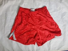 Vintage 90's Don Alleson Athletic Soccer Shorts Red Nylon Men's Size Medium M 