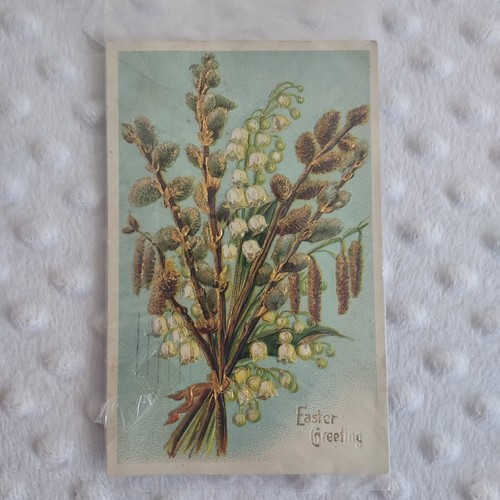 Vintage Postkarten Lot Ein Cent Briefmarke Kreuz Blumen gedruckt Deutschland erhaben Design - Bild 10 von 15