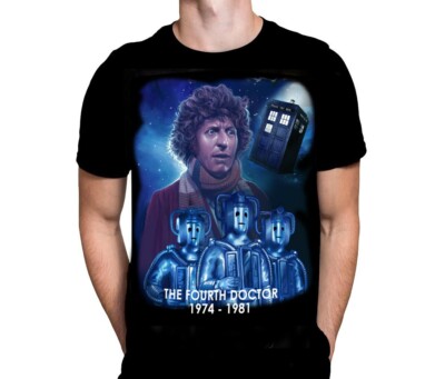 THE FOURTH DOCTOR - T-Shirt - s - 5XL - 70's Sci-Fi TV / Dr Who / Tom Baker