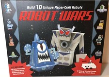 Sterling Innovation ROBOT WARS 10 Unique Paper Craft Robots Kit w/2 Wind-Ups