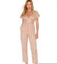 L*Space Women's Pink Capistrano Jumper Size Large New with Tags