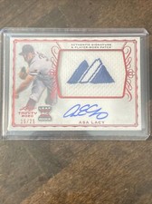2020 Leaf Trinity Asa Lacy 15/25 Majestic Autograph Patch Royals Mint CombSH