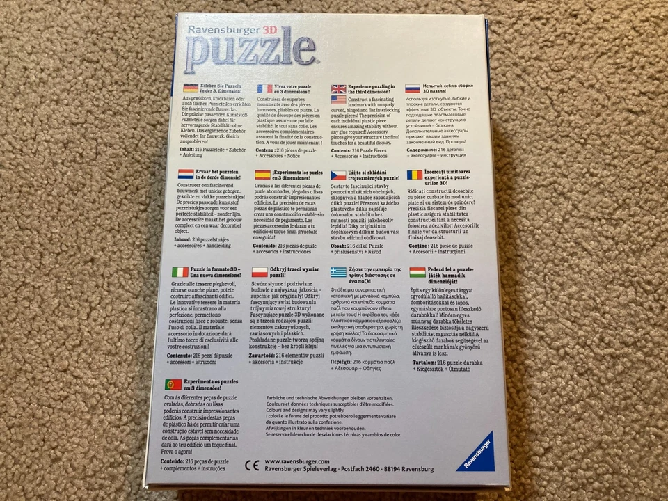 Rompecabezas Ravensburger Empire State Building Edition 3D 216 piezas completo 12 553 1 Foto 4 de 4