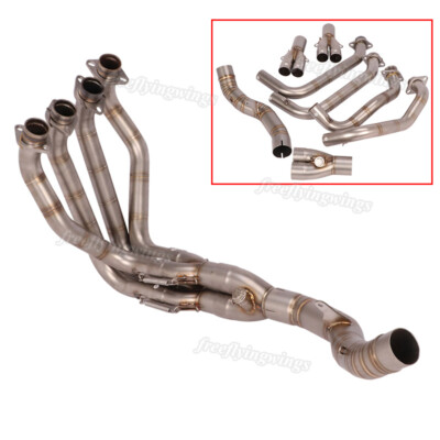 Exhaust Header Link Pipe Slip On 51mm System Escape For Kawasaki Z1000 2010-2023